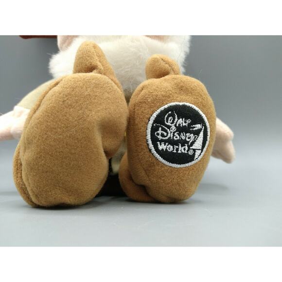 RARE Walt Disney World Sleepy Brown Hat Plush Snow White Dwarf Factory Error - Picture 3 of 12